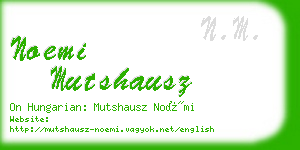 noemi mutshausz business card